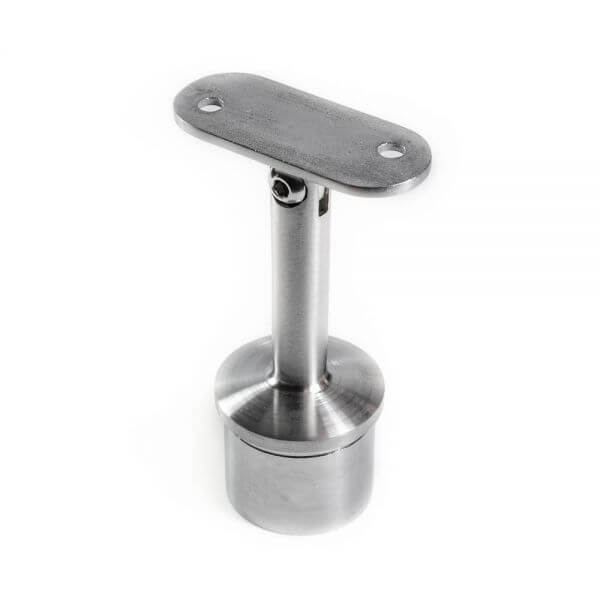 Support main courante Inox 316 - Orientable - Plat