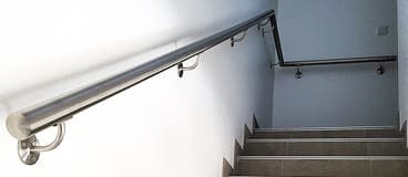Garde-corps Rambarde Main pour lintérieur extérieur balcon wolketon Rampe d’escalier Acier Inoxydable balustrade escaliers 80cm, 2 Tringles Jardin