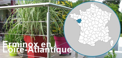 Une balustrade inox élégante en Loire-Atlantique (44)