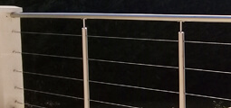 rambarde inox terrasse avec cable